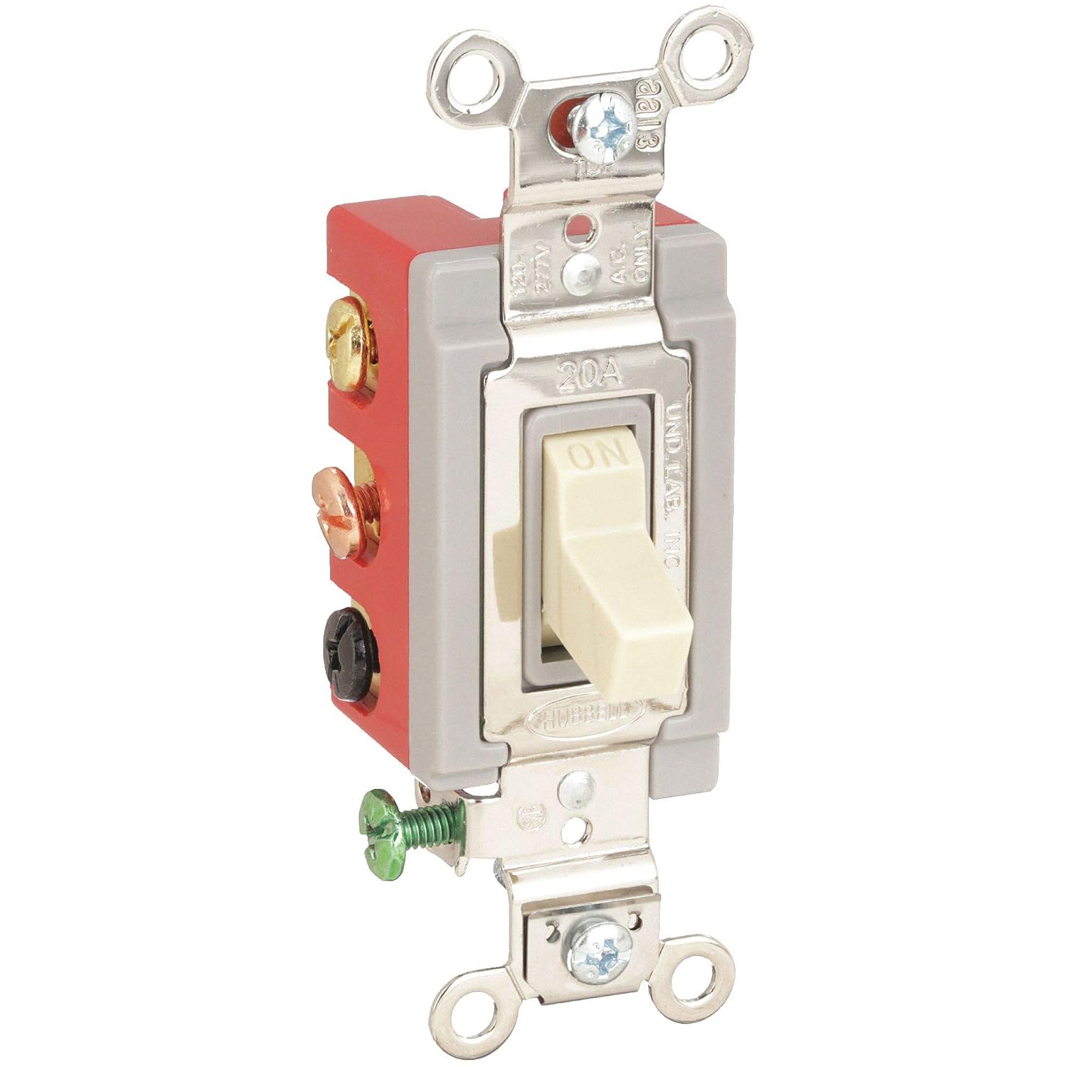 Wall Switch 2 Pole Toggle 20a Ivory Electrical Boxes