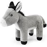JUSTQUNSEEN Donkeys Stuffed Animal Toy Farm Animals 8 INCH,Plushies Stuffed Animals for Girls Plush Donkeys Toys Little Stuffed Animal, Cute Stuffed Animal Plush Toy for Boy Girls