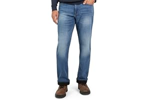 Weatherproof Vintage Fleece Lined Mens Jeans - Regular Fit Mens Fleece Lined Jeans - Men's Insulated Flannel Jeans Pants