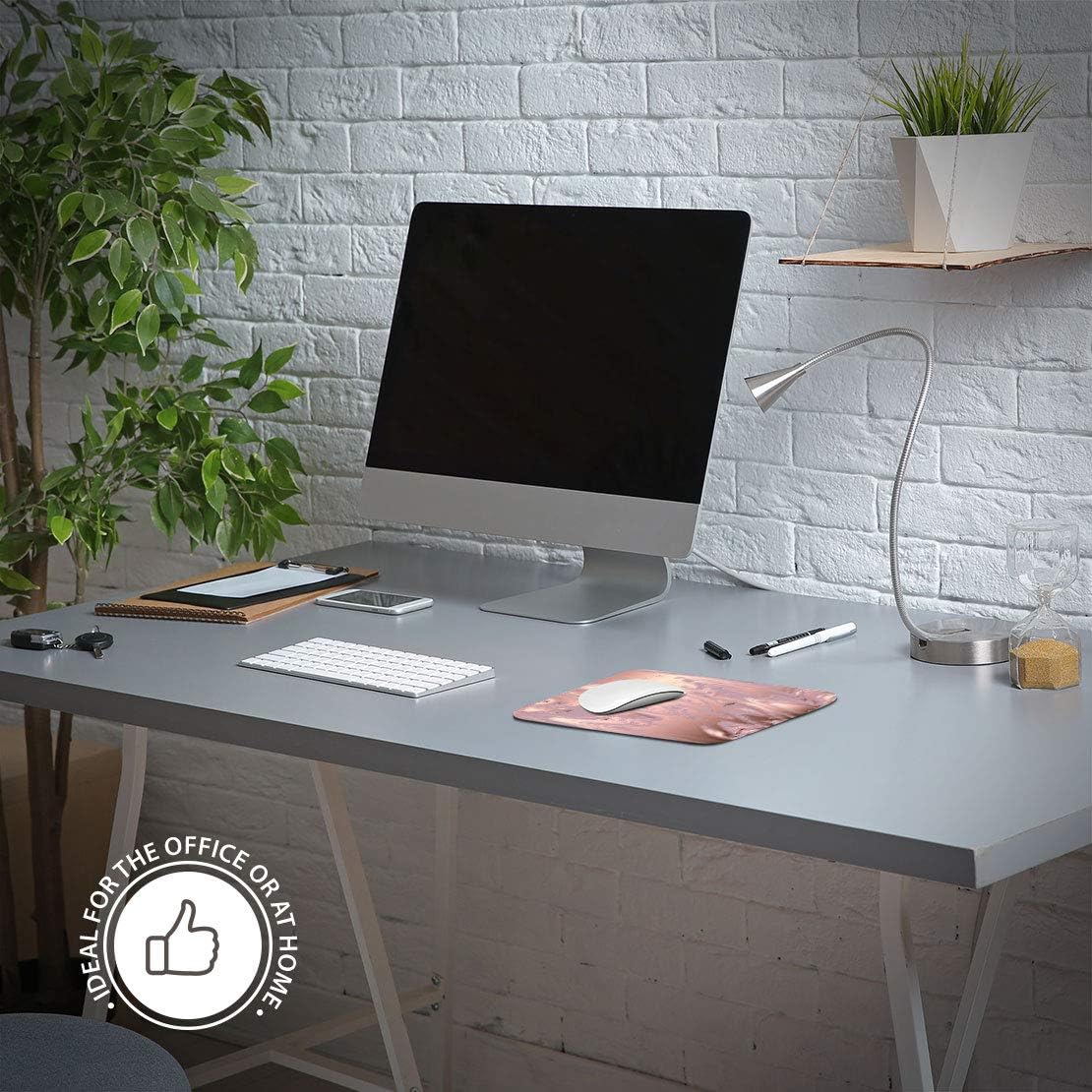 Rose Gold Marble Pattern Pretty Mouse Mat Pad Computer PC Laptop Gaming Office Home Desk Accessory Gadget 24125 - Image 5