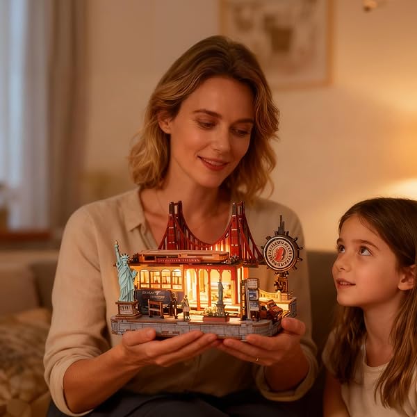 BOOK NOOK KIT – DIY MINIATURE HOUSE KIT FOR ADULTS, DOLLHOUSE BOOKNOOK TINY HOUSE BOOKSHELF DECOR 3D WOODEN PUZZLE STREET MODEL, IDEAL GIFT FOR BOOK LOVERS, FAMILY, FRIENDS (DANGDANG CAR)