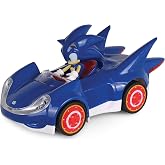 NKOK Sonic The Hedgehog All Stars Racing Pull Back Action, Video Game Legend, Speed Star by Tails, No Batteries Required, Pull Back &ndash; Release - and Watch it go, Great Gift,Blue