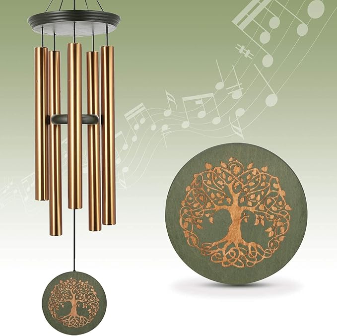 Howarmer Sympathy Wind Chimes for Outside, 36” Large Metal Chimes in