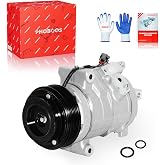 PHOBOOS A/C Compressor with Clutch Compatible with Ford &amp; Lincoln | for Ford Edge 2007-2010 &amp; Lincoln MKX (Base) 2007-2010 V6 3.5L, Fast Cooling, Low Noise, Ref. CO-9775C