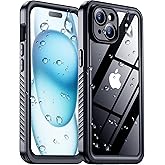 2025 New Designed for iPhone 15 Case Waterproof, [Military Grade Shockproof][Glass Camera Protector & Built-in Screen Protector][IP68 Underwater][Dustproof][Dropproof] Full Phone Case 6.1"