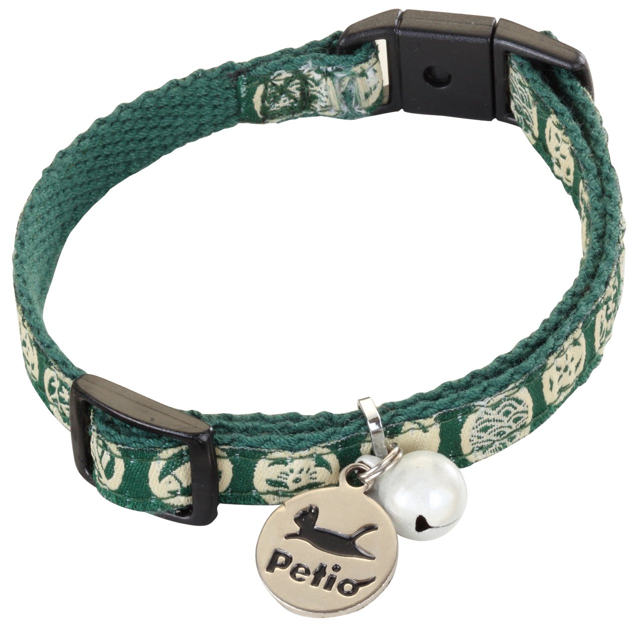 ペティオ (Petio) 首輪 猫小町カラー 猫模様 グリーン商品画像