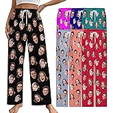 Custom Pajama Pants for Men Women – Personalized PJ Pants with Face Pet Photo