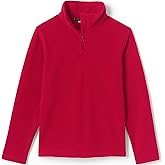 Lands' End School Uniform Kids Lightweight Fleece Quarter Zip Pullover