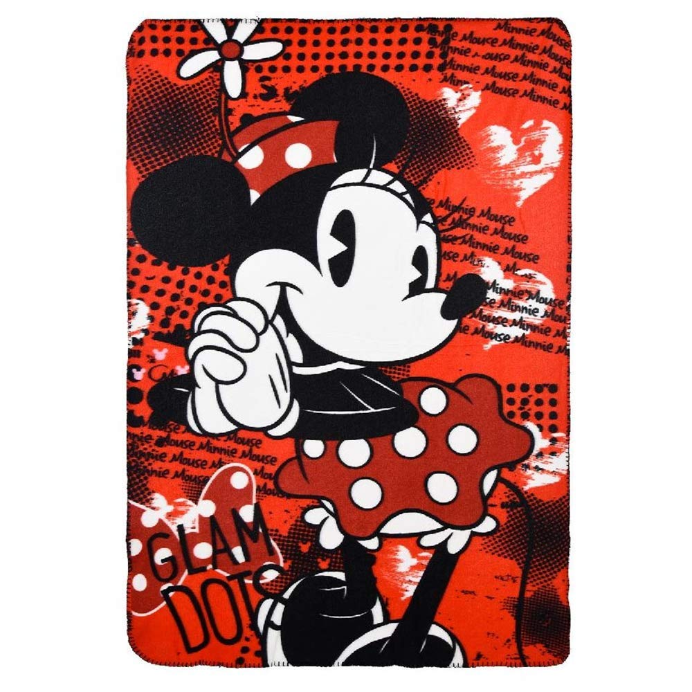 Disney MINNIE WINTER BLANKET PLAID MOUSE PAIL CM. 100X150 - HS4225/1
