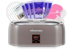 Whostomy Paraffin Wax Machine for Hands and Feet, Paraffin Wax Warmer Moisturizing Kit 4000ml Wax Bath with Auto Timer, 6-Pac
