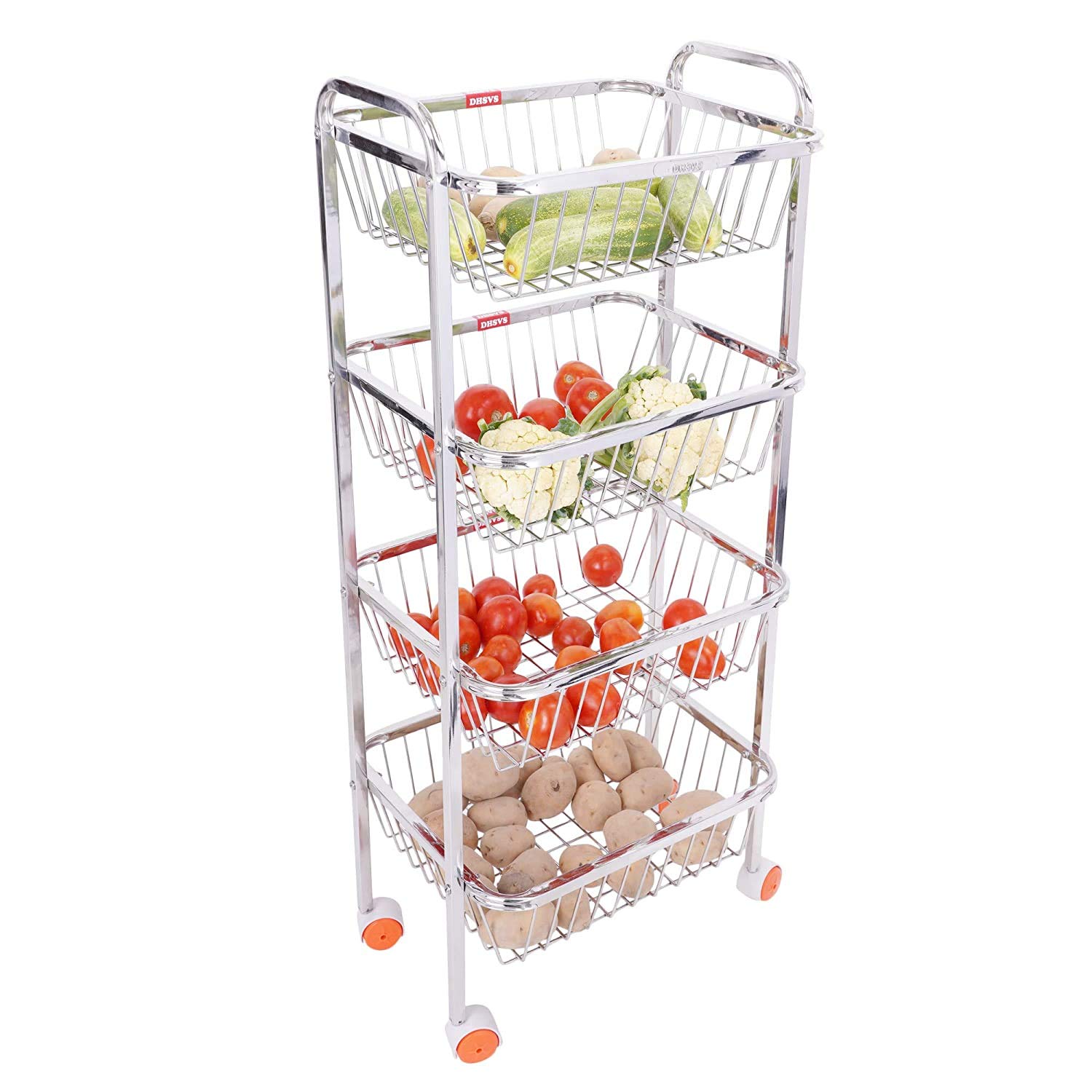 Buy DHSVS Stainless Steel Fruit and Vegetable Storage Stand Rack
