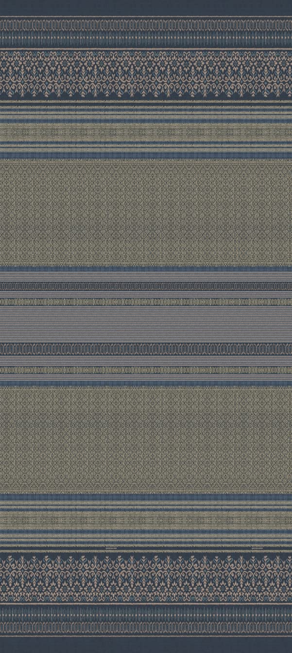 Bassetti Foulard Roccaraso B1 9323999 Mako Satin Cotton 350 cm x 270 cm Blue — image 1