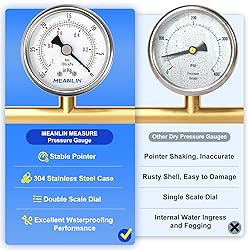 MEANLIN MEASURE 0~160Psi Dry Pressure Gauge