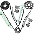 OCPTY Timing Chain Kit Gear Crank Sprocket Tensioners Guide Rails fits for 1997-2010 Ford for F-150 Explorer Expedition Mustang 4.6L SOHC VIN 6 W 90387SG