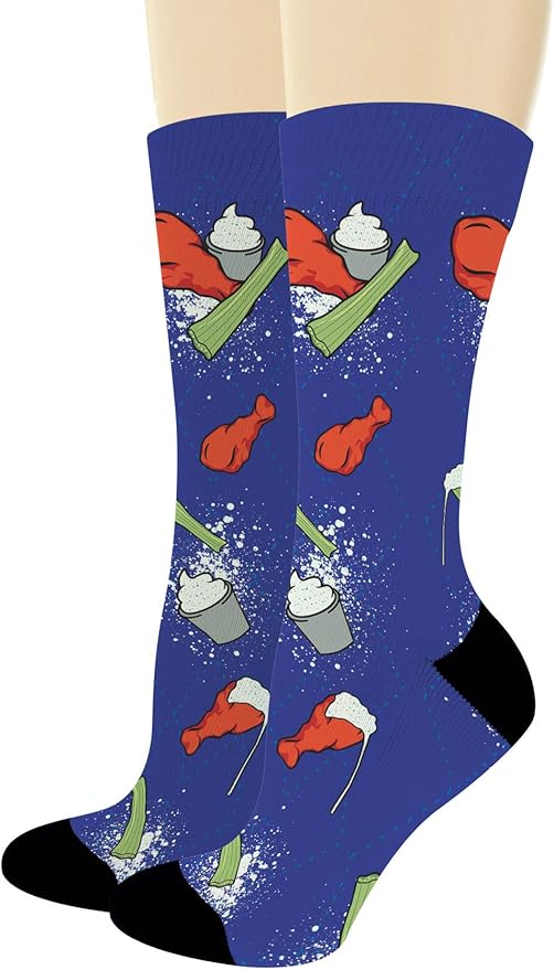 Food Novelty Socks Chicken Wing Food Themed Socks Chicken