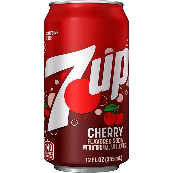 7UP CHERRY FLAVORED SODA, 12 FL OZ CANS, 12 PACK