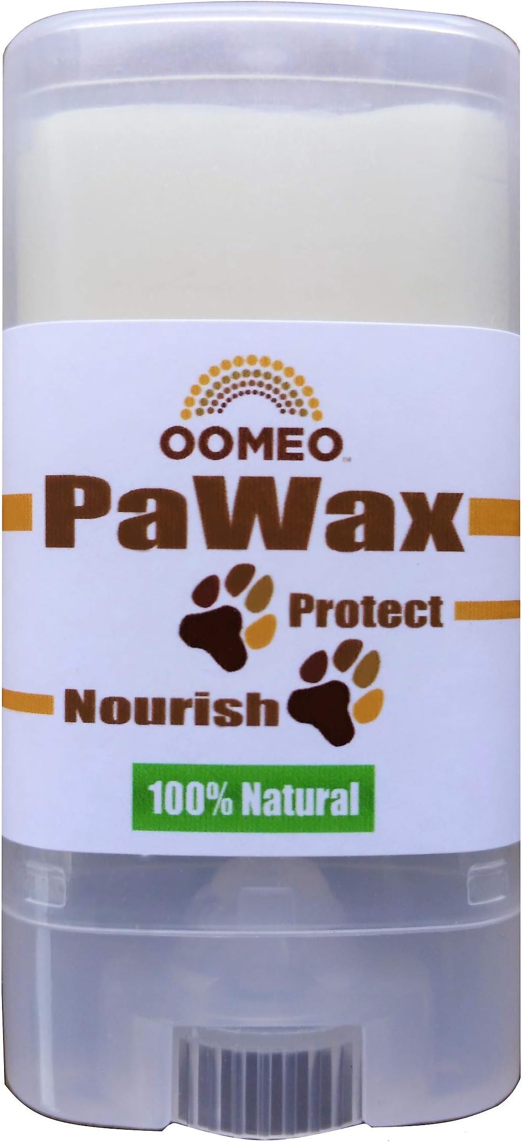 OOMEO PAWAX Dog Paw Wax - Protect and Nourish - 100% Natural - Handy Oval Stick Applicator