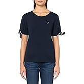 Nautica Womens Short Sleeve Cotton Solid T-Shirt