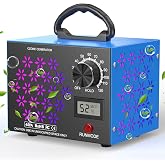 160,000mg/h Ozone Generator Machine with Temp/Humidity Display | Triple Vent Airflow Design | Smoke &amp; Pet Odor Eliminator Treatment | Home, Garage, Basement, Car, RV &amp; Large Space Use