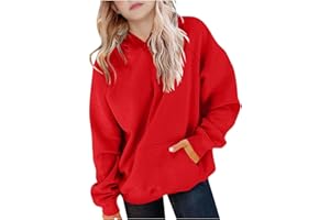 Girls Hoodie Casual Long Sleeve Hooded Sweatshirts Oversized Pullover Tops Cute Preppy Clothes Kids Boys 2-15 Years