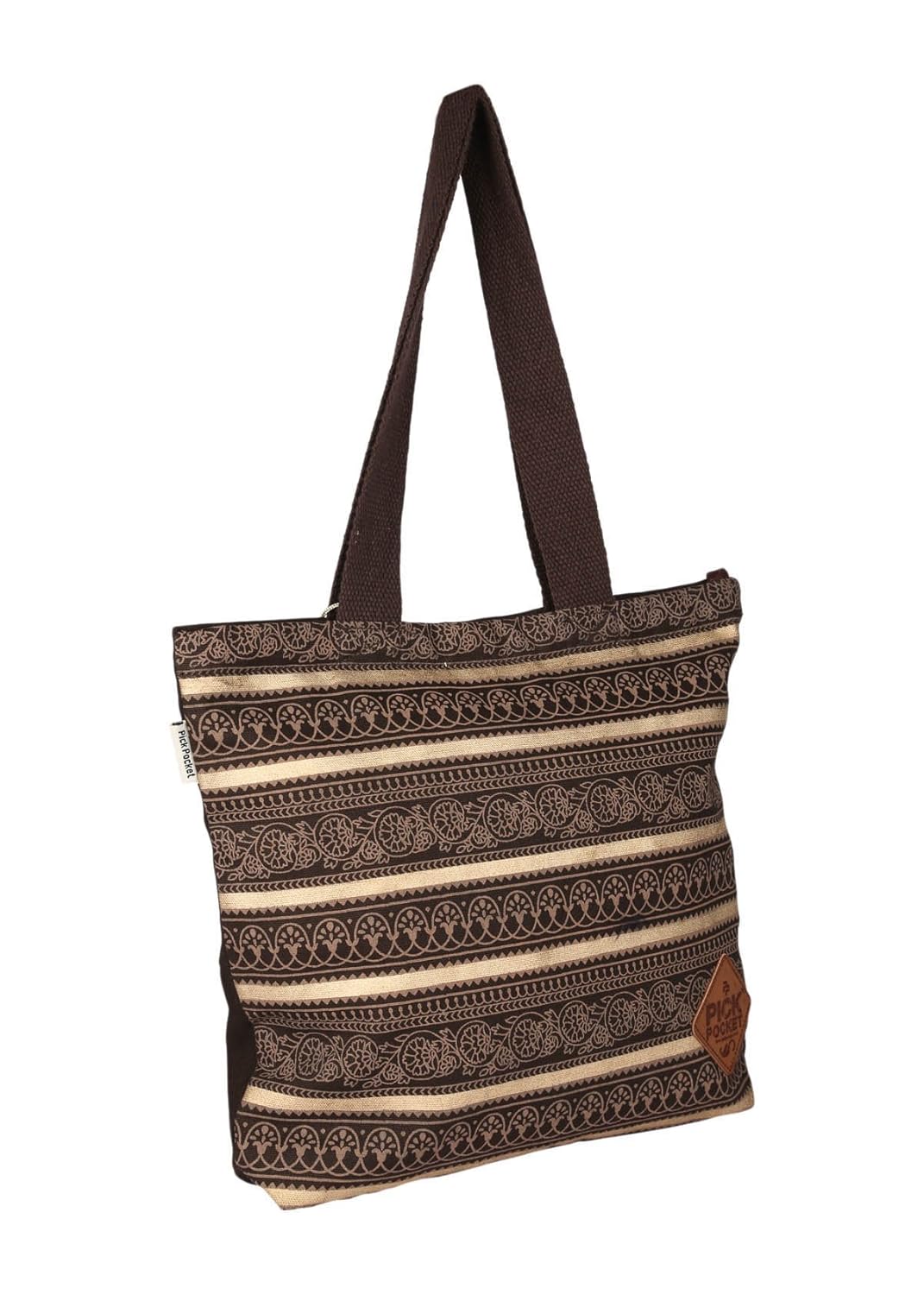 pick pocket women's tote bag (brown) (toprince81)