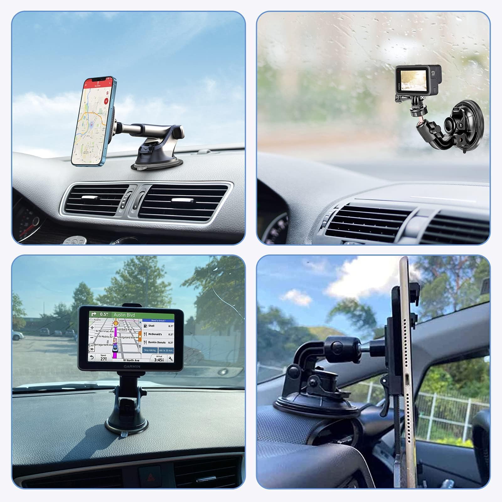 Dashboard Pad Mounting Disk for Suction Cup, 95mm (3.74