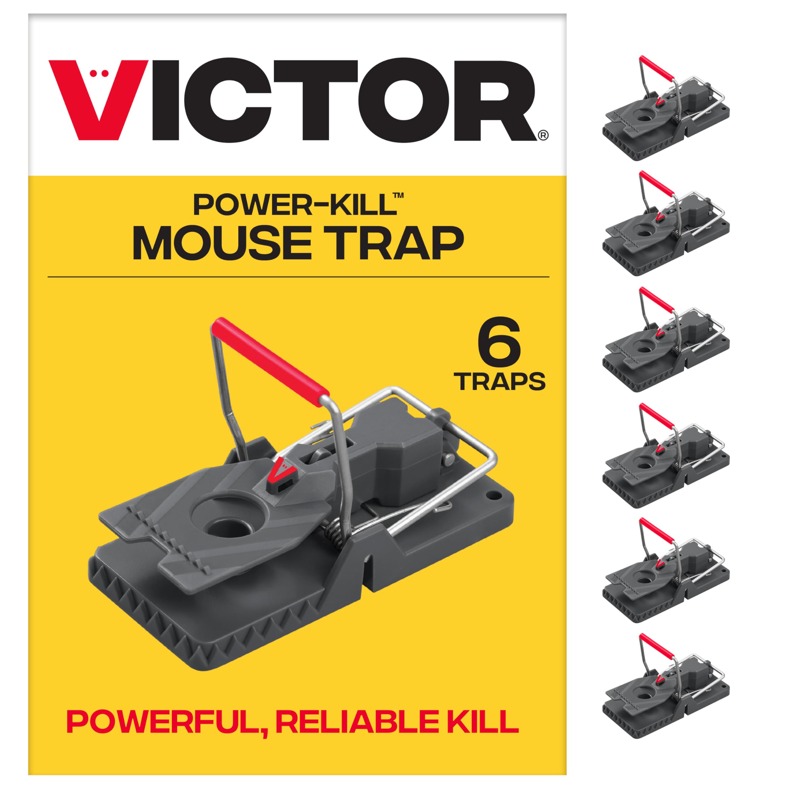 Photo 1 of Victor Power-Kill Humane Mouse Traps M393SSR - 6 Easy Set, Reusable, Power-Kill Victor Mouse Traps