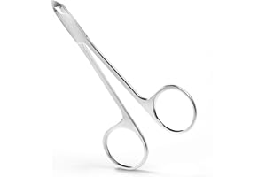 Suvorna 4" cuticle scissors for nails cuticle trimmer, cuticle nippers professional, cuticle clippers professional, cuticle scissors extra fine curved, cuticle cutter & cuticle remover for nails.