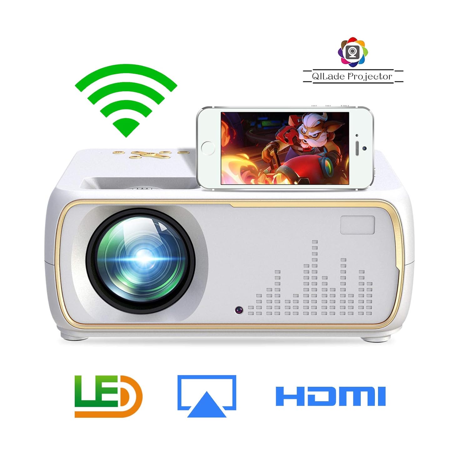 Proyector de Video LED con 2200 lúmenes,proyector LCD de Cine en ...