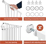 hauck Open N Stop 2 Gate Set with 21 cm Extension White 96-101 cm view 5