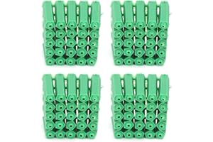 NOENNULL Expansion Pipe Plastic Wall Plug High Anchoring Force Fixing Tube 100Pcs for Home Decoration Green