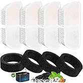 Cat Water Fountain Filters for 84oz/2.5L Petilog Pet Water Dispenser Fountain (4 Filters& 4Sponges)