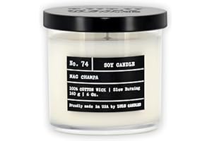 Lulu Candles | Nag Champa - Indian Incense | Luxury Scented Soy Jar Candle | Hand Poured in The USA | Highly Scented & Long Lasting- 6 Oz.