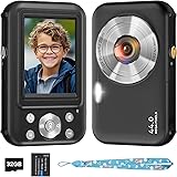 Digital Camera, Kids Camera with 32GB Card, FHD 1080P 44MP Vlogging Camera, 16X Zoom Point and Shoot Digital Camera Compact P