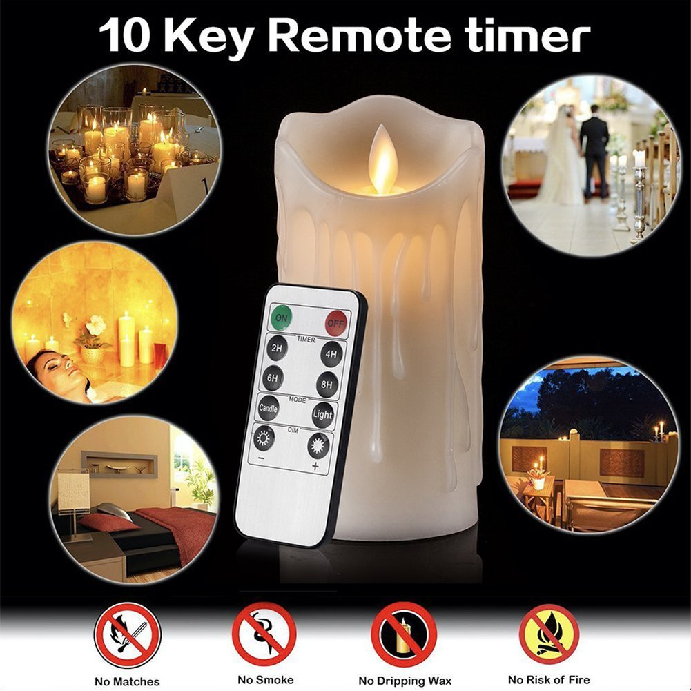 Veilleuse sans fil 6 LED lampe de nuit alimentée p... - Grandado Veilleuse sans fil 6 LED lampe de nuit alimentée p... - Grandado