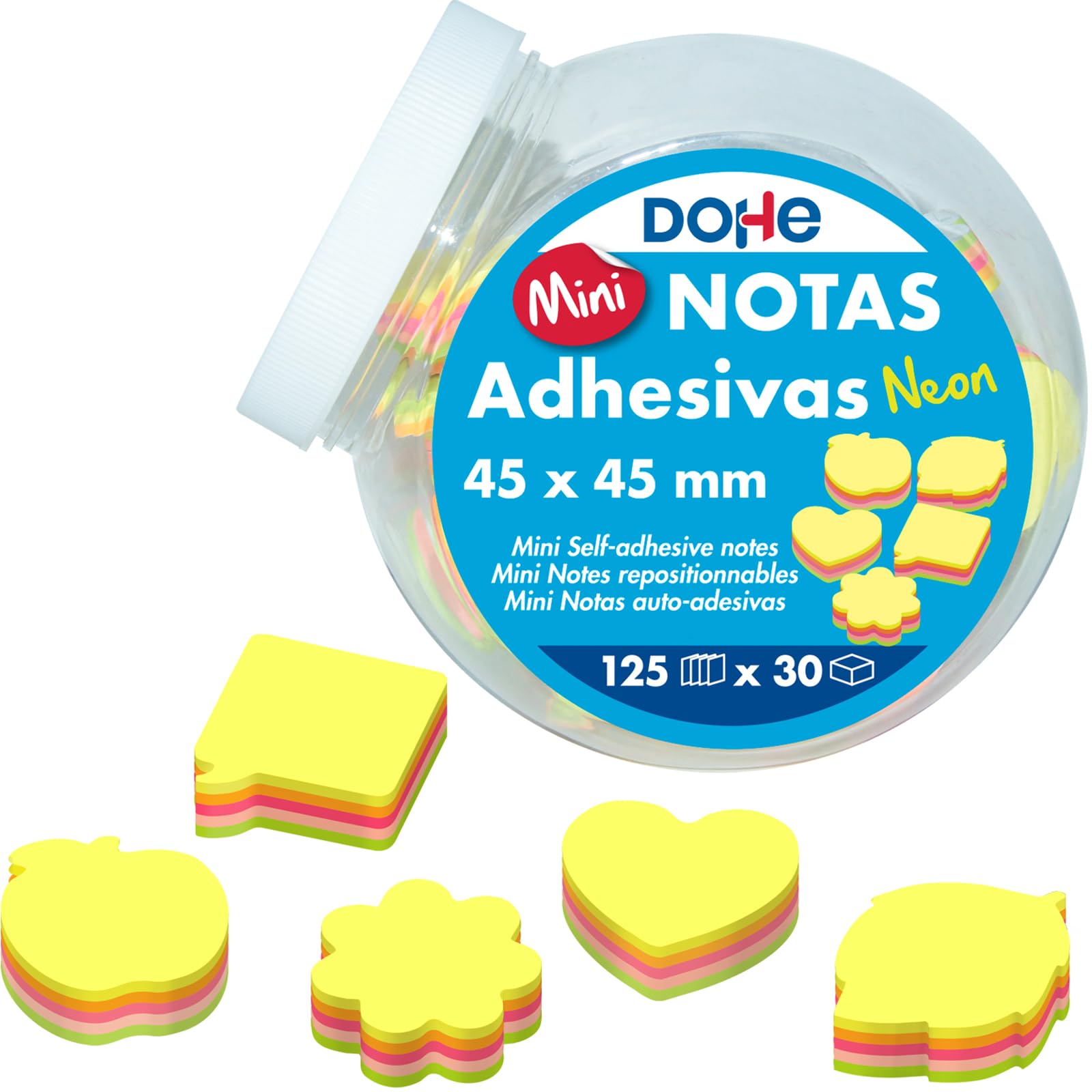 Neon mini Sticky Notes Display - 30 pcs