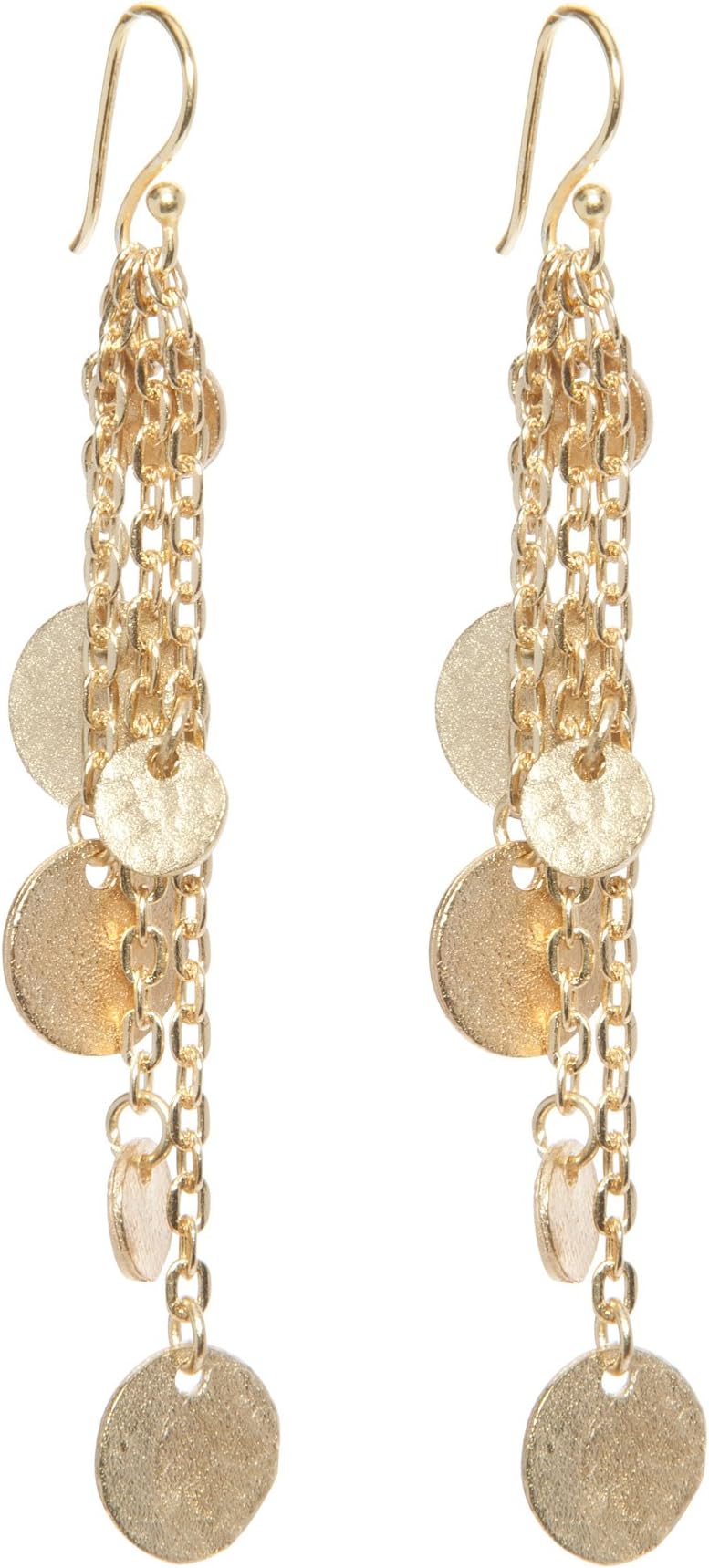 Ashiana Gold Multi Coin Boho Earrings