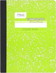 Mead Composition Book, 6 Pack of Wide Ruled
