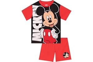 Disney Mickey Mouse Boys Pajamas, Mickey Mouse Boys Pjs, Long Sleeve Pajamas for Kids