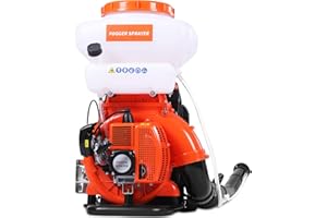 WTHW Gas Powered Backpack Sprayer 3.7-Gallon (14L) 2-in-1 Powder & Liquid Mist Duster, 41.5CC 2-Stroke Engine, Vibration-Damping Harness, Detachable Tubes for Easy Cleaning (WF2 Pro)