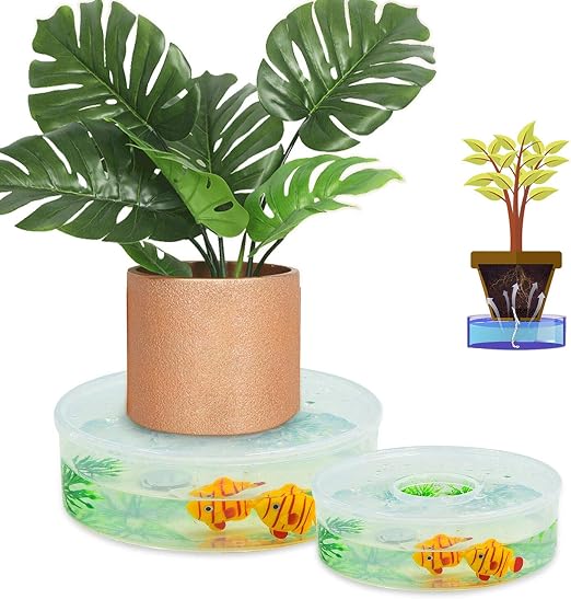 FEIGO Planta de riego automático Maceta para flores Sistema de ...