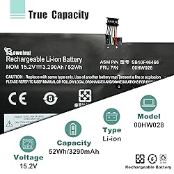 BOWEIRUI 00HW028 01AV458 01AV439 SB10F46466 Battery