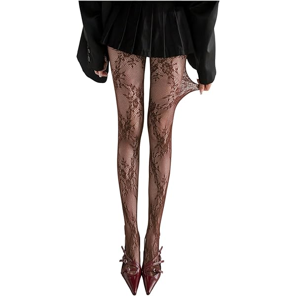 Dsgzkk Socks,Leg Garter Belt Print Pantyhose for Women Silk Faux Harness  Pattern Sheer Tights Leggings Lingerie Stockings at Amazon Women's Clothing  store