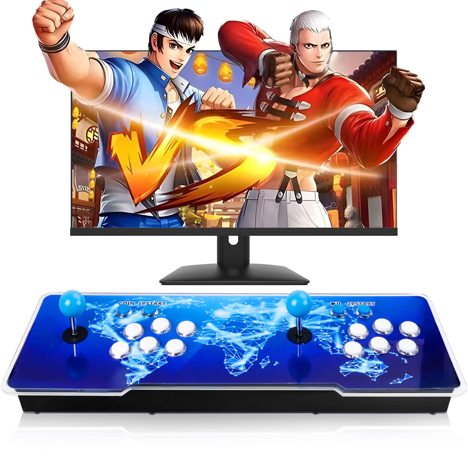 Photo 1 of 2025 Upgraded Arcade Console, Pandora Box, WiFi Download Games, Built in 36,800 Games,PSP/DC/N64 Simulators,3D Game, 4K HDMI Output, Suitable for TV/PC/Projector, 256GB TF Card, Retro Game Console