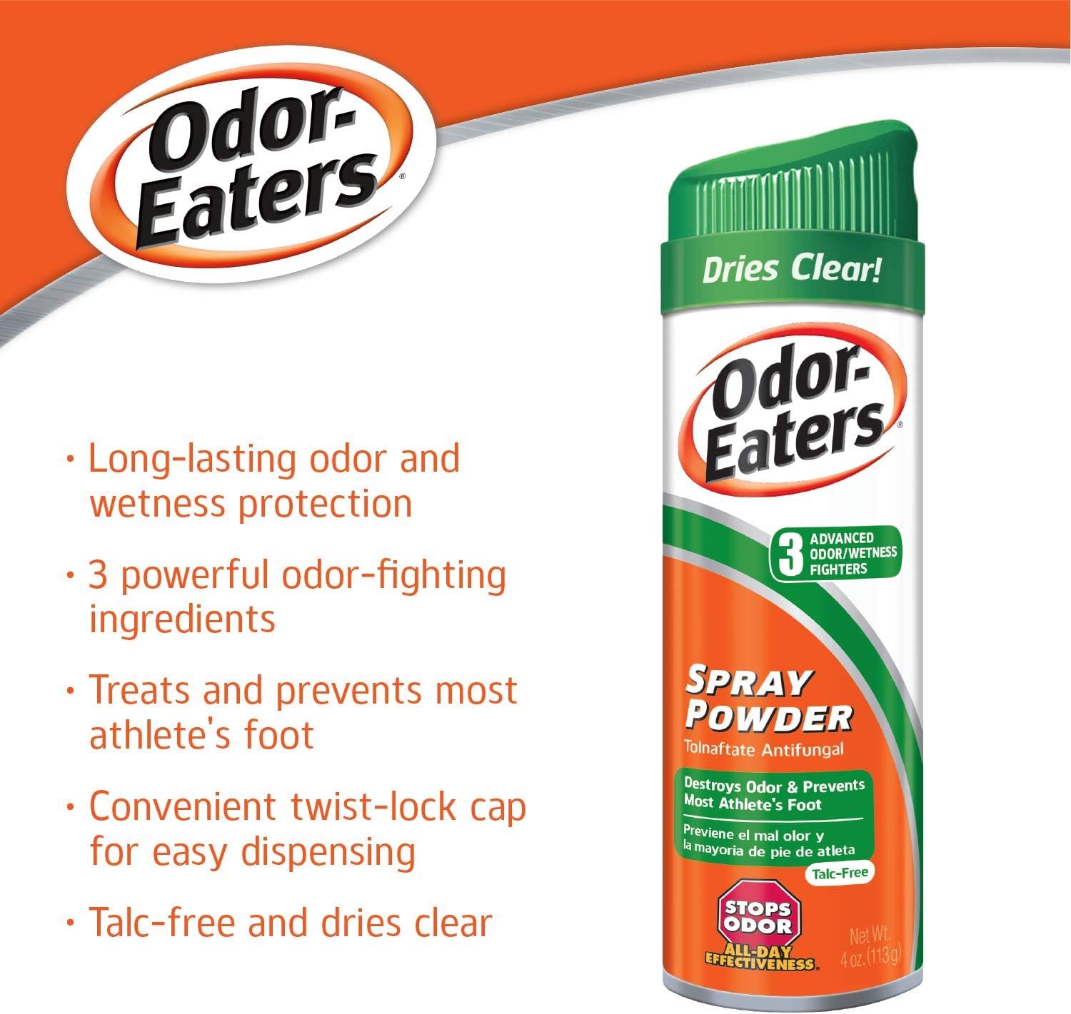 Odor-Eaters Foot Spray Powder 4 Oz: Health & Personal Care