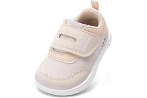 STQ KIDS Toddler Wide Toe Box Barefoot Shoes Boys Girls Zero Drop,Baby First Walking Shoes Glitter Little Kids Sneakers Non-Slip Preschool Running Tennis Canvas Casual Preschool Outdoor Activities