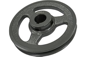 SEASAIL AK59-1 Single grooved Pulley, 5.75 "OD 1" Single grooved Pulley for A, 3L and 4L (A and AX) V-Belt Style Classic V-Belt