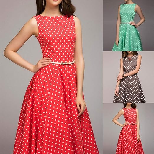 red polka dot sundress