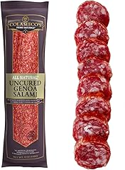 COLAMECO'S All Natural Uncured Genoa Salami Chub - Authentic Italian Flavor - Humanely Raised Pork - Dairy-Free, Gluten Free 