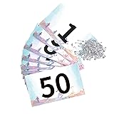 YAPJEB 1-50 Race Bibs Number Pins, Tryout Numbers